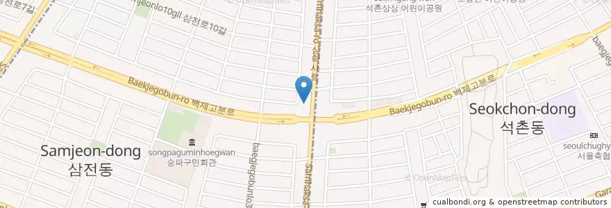 Mapa de ubicacion de Kathy en Zuid-Korea, Seoel, 송파구, 삼전동.