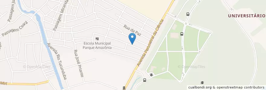 Mapa de ubicacion de Igreja Evang. Assembleia de Deus en Brazilië, Regio Noord, Pará, Região Geográfica Intermediária De Belém, Microrregião De Belém, Belém.