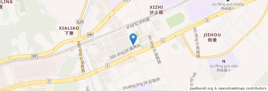 Mapa de ubicacion de 廣越香 en تایوان, 新北市, 汐止區.