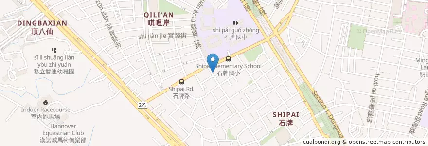 Mapa de ubicacion de 臥龍居 en 臺灣, 新北市, 臺北市, 北投區.