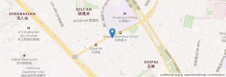 Mapa de ubicacion de 孫東寶 en Taiwan, Nuova Taipei, Taipei, Distretto Di Beitou.