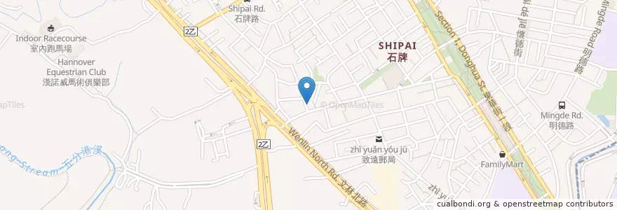 Mapa de ubicacion de 樹王公 en Taiwan, Nuova Taipei, Taipei, Distretto Di Beitou.
