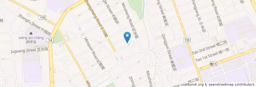 Mapa de ubicacion de 天喜產後護理之家 en Тайвань, Таоюань, 桃園區.