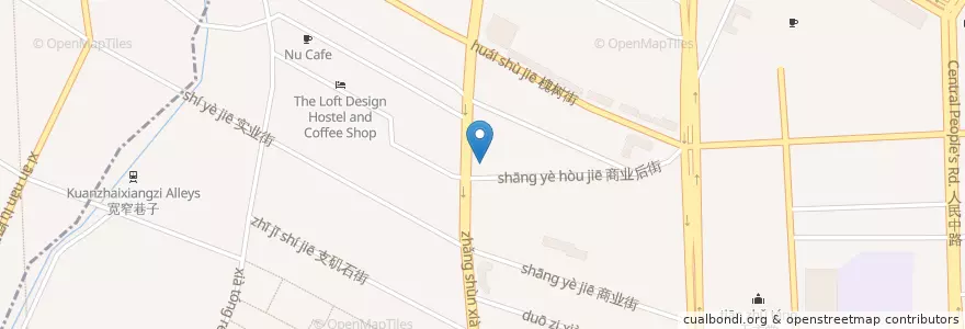Mapa de ubicacion de 蜀味三国 en China, Sichuan, 成都市, 青羊区, 少城街道.