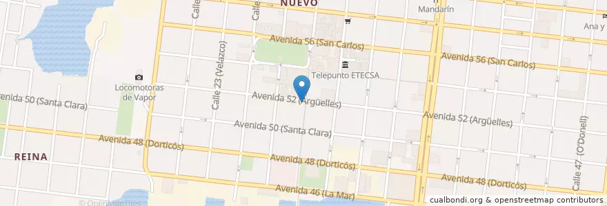 Mapa de ubicacion de Chef Santana en Куба, Сьенфуэгос, Cienfuegos, Ciudad De Cienfuegos.