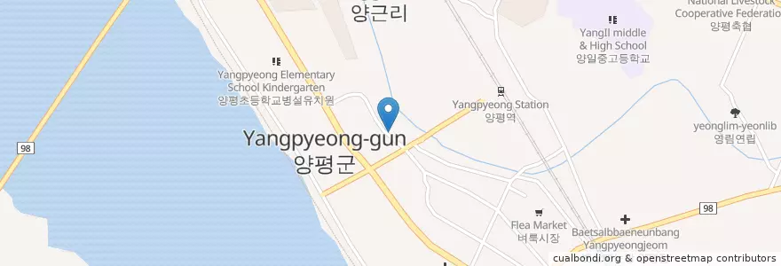 Mapa de ubicacion de Andamiro - Bakery and Cafe en 대한민국, 경기도, 양평군.