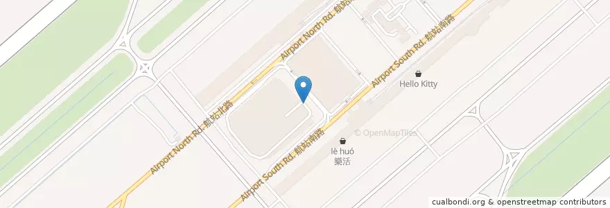 Mapa de ubicacion de 牛丁次郎坊 en تايوان, تاو يوان, 大園區.