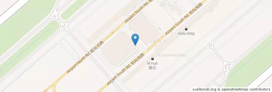 Mapa de ubicacion de 呷七碗 en 臺灣, 桃園市, 大園區.