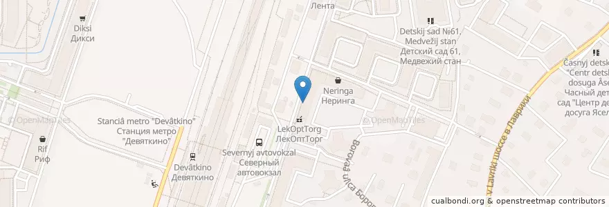 Mapa de ubicacion de Mr. Black en Russland, Föderationskreis Nordwest, Oblast Leningrad, Всеволожский Район, Муринское Городское Поселение.