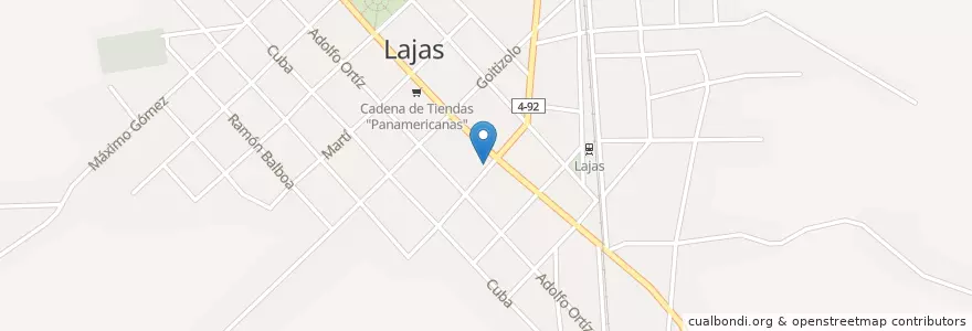 Mapa de ubicacion de Banco Bandec en Küba, Cienfuegos, Santa Isabel De Las Lajas.