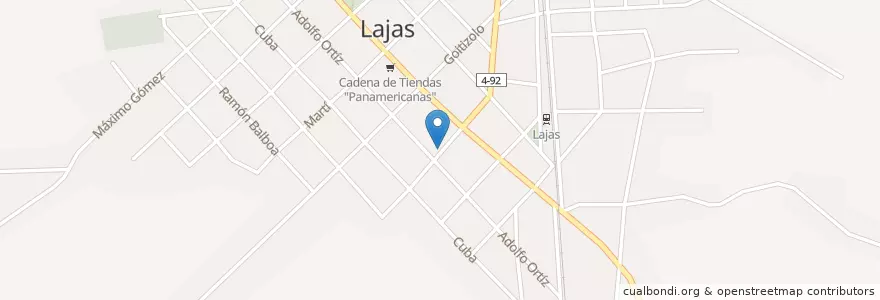 Mapa de ubicacion de Banco BPA en キューバ, Cienfuegos, Santa Isabel De Las Lajas.