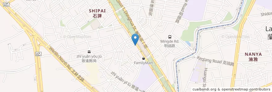 Mapa de ubicacion de 李承鴻皮膚科診所 en تایوان, 新北市, تایپه, 北投區.
