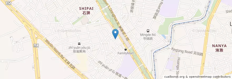 Mapa de ubicacion de 天地教天人堂 en Taïwan, Nouveau Taipei, Taipei, 北投區.