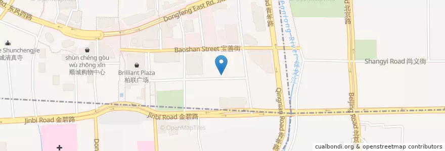 Mapa de ubicacion de F & L en Chine, Yunnan, 昆明市, 五华区, 护国街道.