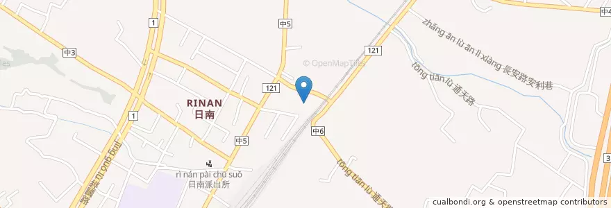 Mapa de ubicacion de 慈德宮 en Taiwan, 臺中市, 大甲區.