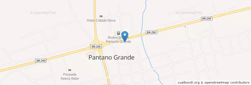 Mapa de ubicacion de Prefeitura en برزیل, منطقه جنوب برزیل, ریو گرانده جنوبی, Região Geográfica Intermediária De Santa Cruz Do Sul - Lajeado, Região Geográfica Imediata De Santa Cruz Do Sul, Pantano Grande.