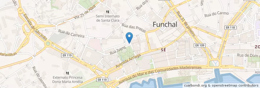 Mapa de ubicacion de Restaurante dos Combatentes en 포르투갈.