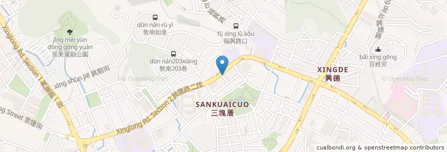 Mapa de ubicacion de 張純龍中醫診所 en تايوان, تايبيه الجديدة, تايبيه, 文山區.