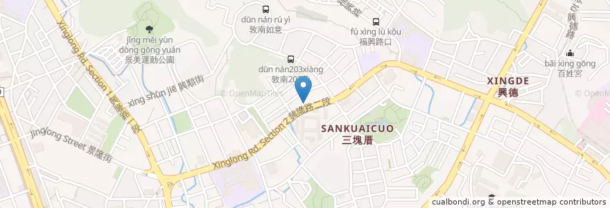 Mapa de ubicacion de 亨利咖啡鬆餅 en Taiwan, 新北市, Taipé, 文山區.
