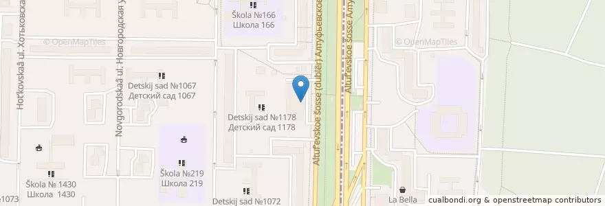 Mapa de ubicacion de Buhen House en Россия, Центральный Федеральный Округ, Москва, Северо-Восточный Административный Округ, Район Лианозово.