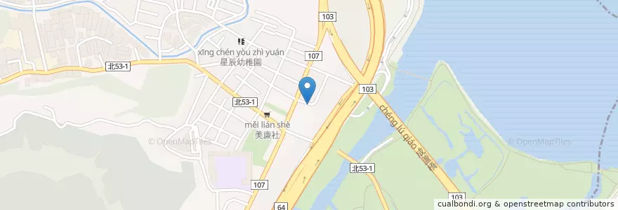 Mapa de ubicacion de 城隍廟 en Taiwan, 新北市, 五股區.
