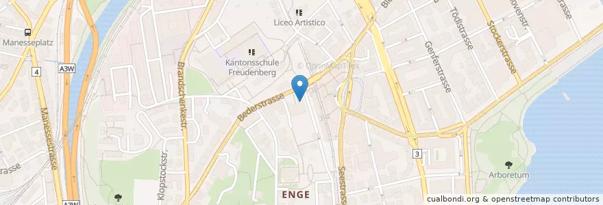 Mapa de ubicacion de Zytlos en Suíça, Zurique, Bezirk Zürich, Zürich.