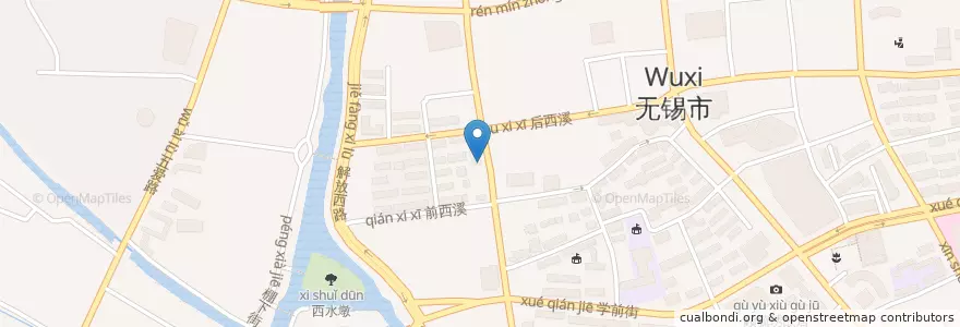 Mapa de ubicacion de Zhenli Coffee en 중국, 우시시, 梁溪区(Liangxi).