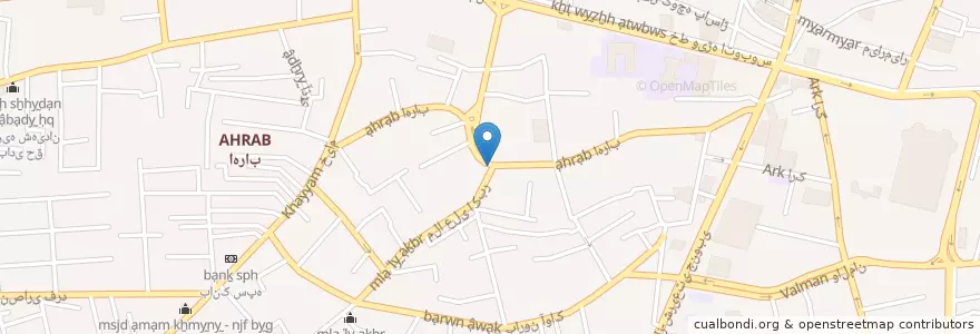 Mapa de ubicacion de ERFAN diş kliniği en İran, Doğu Azerbaycan Eyaleti, شهرستان تبریز, بخش مرکزی شهرستان تبریز, تبریز.
