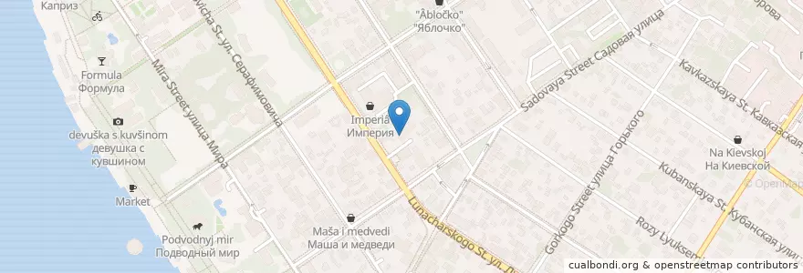 Mapa de ubicacion de Краснодарский парень en Russia, South Federal District, Krasnodar Krai, Городской Округ Геленджик.