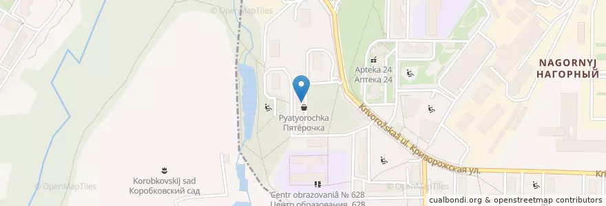 Mapa de ubicacion de ЛПС Дента en Russia, Distretto Federale Centrale, Москва, Юго-Западный Административный Округ, Район Котловка.