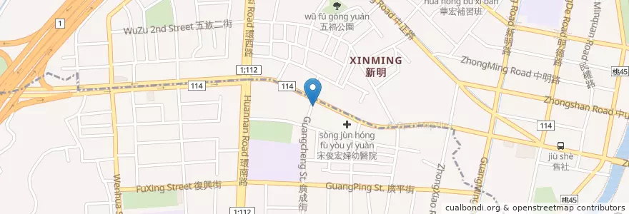 Mapa de ubicacion de 85度C en Taiwan, 桃園市, 平鎮區, 中壢區.