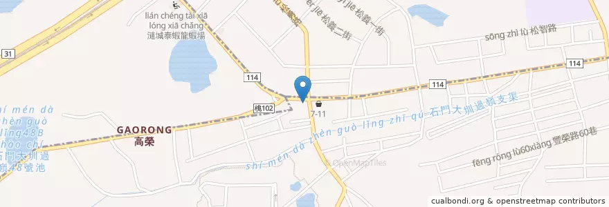 Mapa de ubicacion de 85度C en Taiwan, 桃園市.