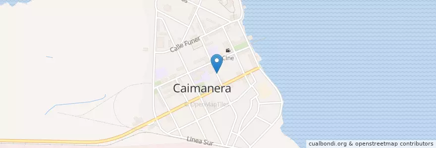 Mapa de ubicacion de Logia de Caimanera en کوبا, Guantánamo, Caimanera.