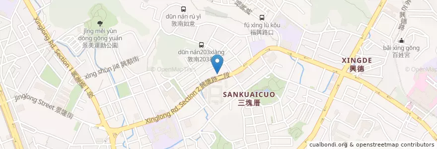 Mapa de ubicacion de 慧安堂中醫診所 en Taiwan, New Taipei, Taipei, Wenshan District.