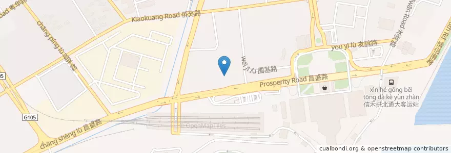 Mapa de ubicacion de Urbana en 中国, 広東省, 珠海市, 香洲区.