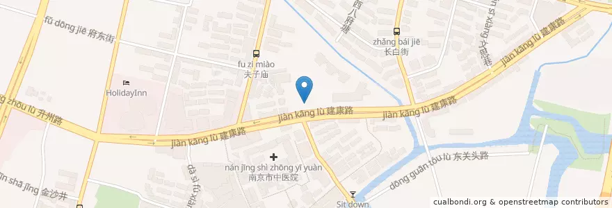 Mapa de ubicacion de KFC en 中国, 江苏省, 南京市, 秦淮区.