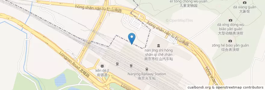 Mapa de ubicacion de KFC en China, Jiangsu, Nanjing City, Xuanwu District.