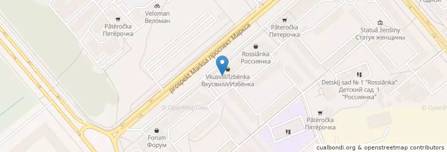 Mapa de ubicacion de БульВар en Russia, Distretto Federale Centrale, Калужская Область, Городской Округ Обнинск.