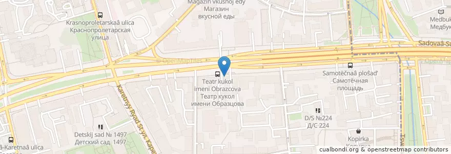 Mapa de ubicacion de Московский Олд Скул en Russia, Central Federal District, Moscow, Central Administrative Okrug, Tverskoy District.