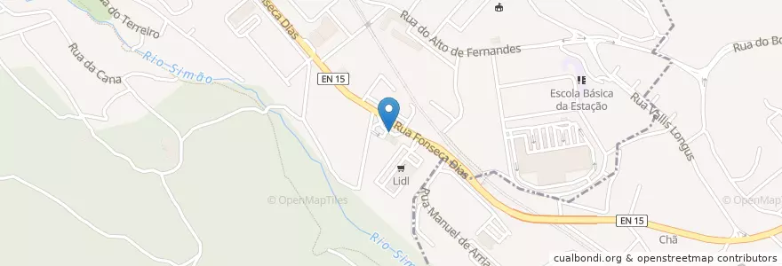 Mapa de ubicacion de Cepsa en ポルトガル, ノルテ, Área Metropolitana Do Porto, Porto, Valongo, Valongo.