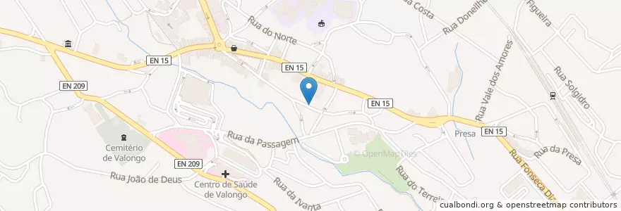Mapa de ubicacion de PSP en Portugal, Nord, Porto, Área Metropolitana Do Porto, Valongo, Valongo.