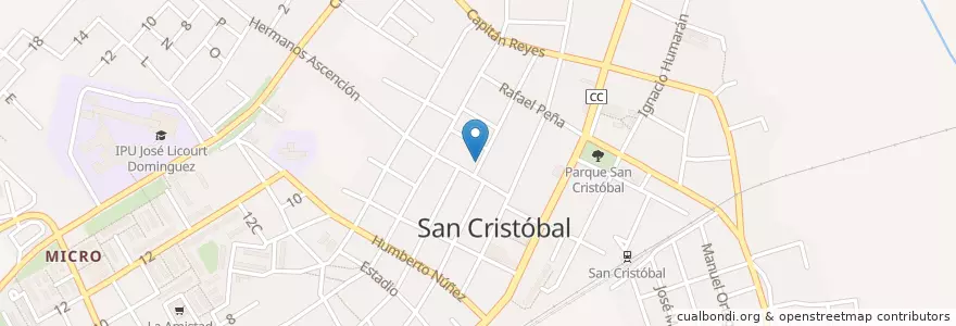 Mapa de ubicacion de Iglesia Metodista en Cuba, Artemisa, San Cristóbal.