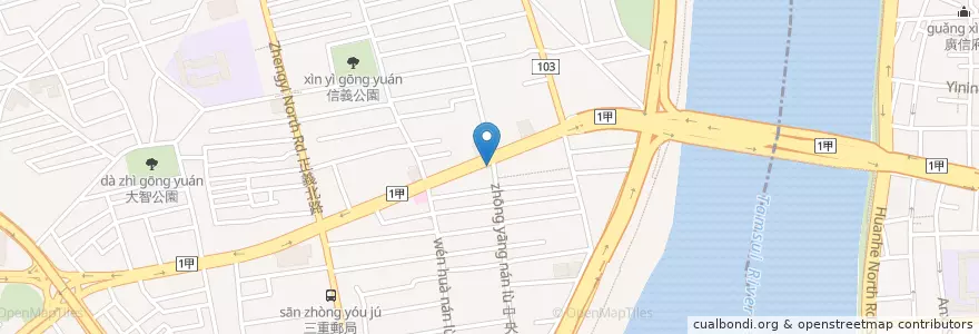 Mapa de ubicacion de 臺灣新光商業銀行 en 臺灣, 新北市.