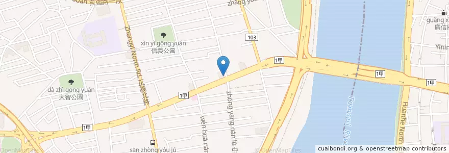 Mapa de ubicacion de 彰化商業銀行 en تايوان, تايبيه الجديدة.