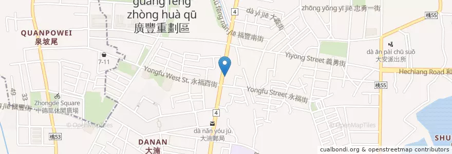 Mapa de ubicacion de 杏一藥局 en Taïwan, Taoyuan, 八德區.