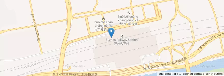 Mapa de ubicacion de KFC en 中国, 蘇州市, 江蘇省, 姑蘇区, 苏锦街道.