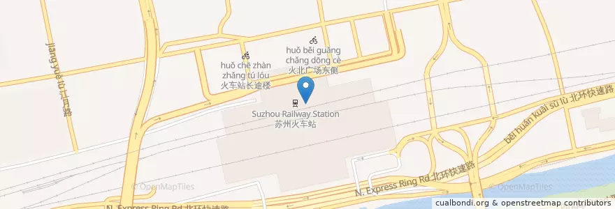 Mapa de ubicacion de McDonald's en Chine, Suzhou, Jiangsu, District De Gusu, 苏锦街道.