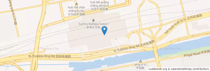 Mapa de ubicacion de Starbucks en Китай, Сучжоу, Цзянсу, Гусу, 苏锦街道.