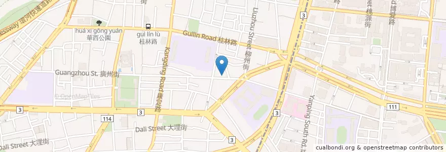 Mapa de ubicacion de 甘心咖啡 en Taiwan, Nuova Taipei, Taipei, Distretto Di Wanhua.