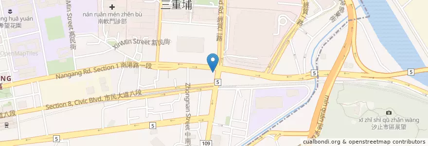 Mapa de ubicacion de lógos coffee en تايوان, تايبيه الجديدة, تايبيه, 南港區.